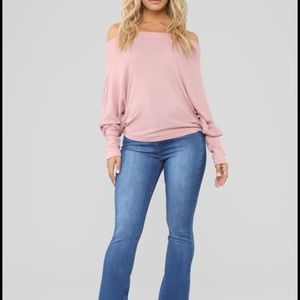 Off shoulder sweater